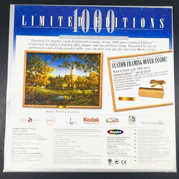 Al Hogue City of Moonlight & Romance II Limited Edition 1000 Piece Puzzle - Picture 3 of 7